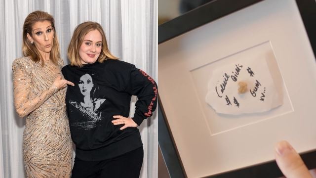 adele teruja, bangga simpan gula-gula getah dikunyah idolanya celine dion