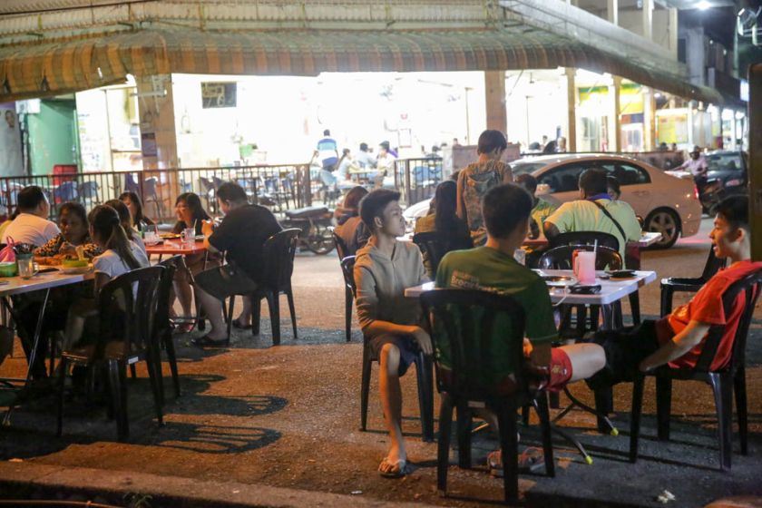 no, you still can't smoke at restaurants