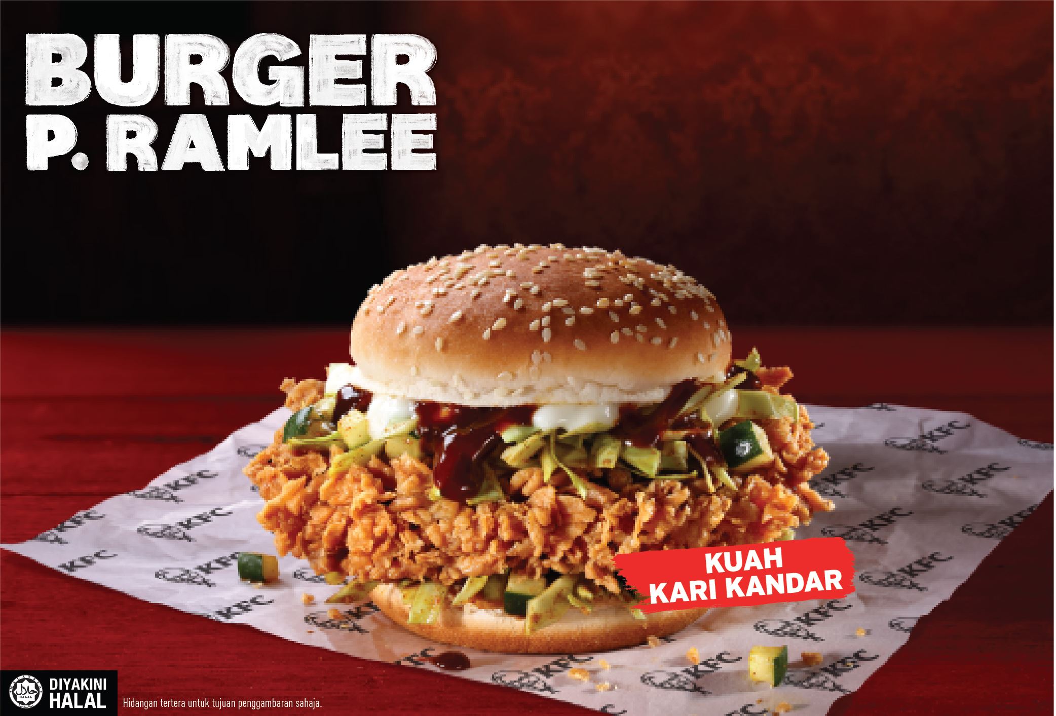 kfc raikan legenda p. ramlee dengan menu tribut, nasi kandar