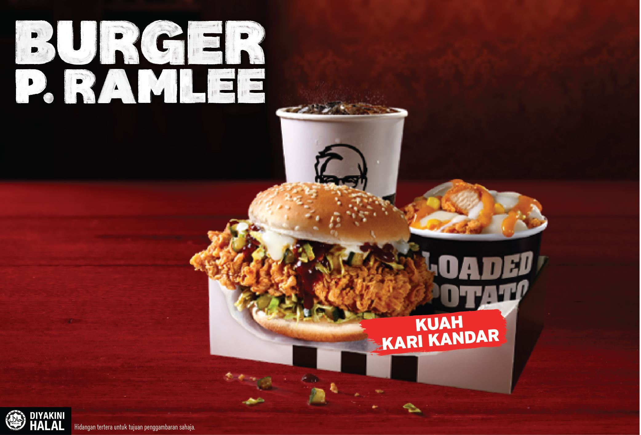 kfc raikan legenda p. ramlee dengan menu tribut, nasi kandar