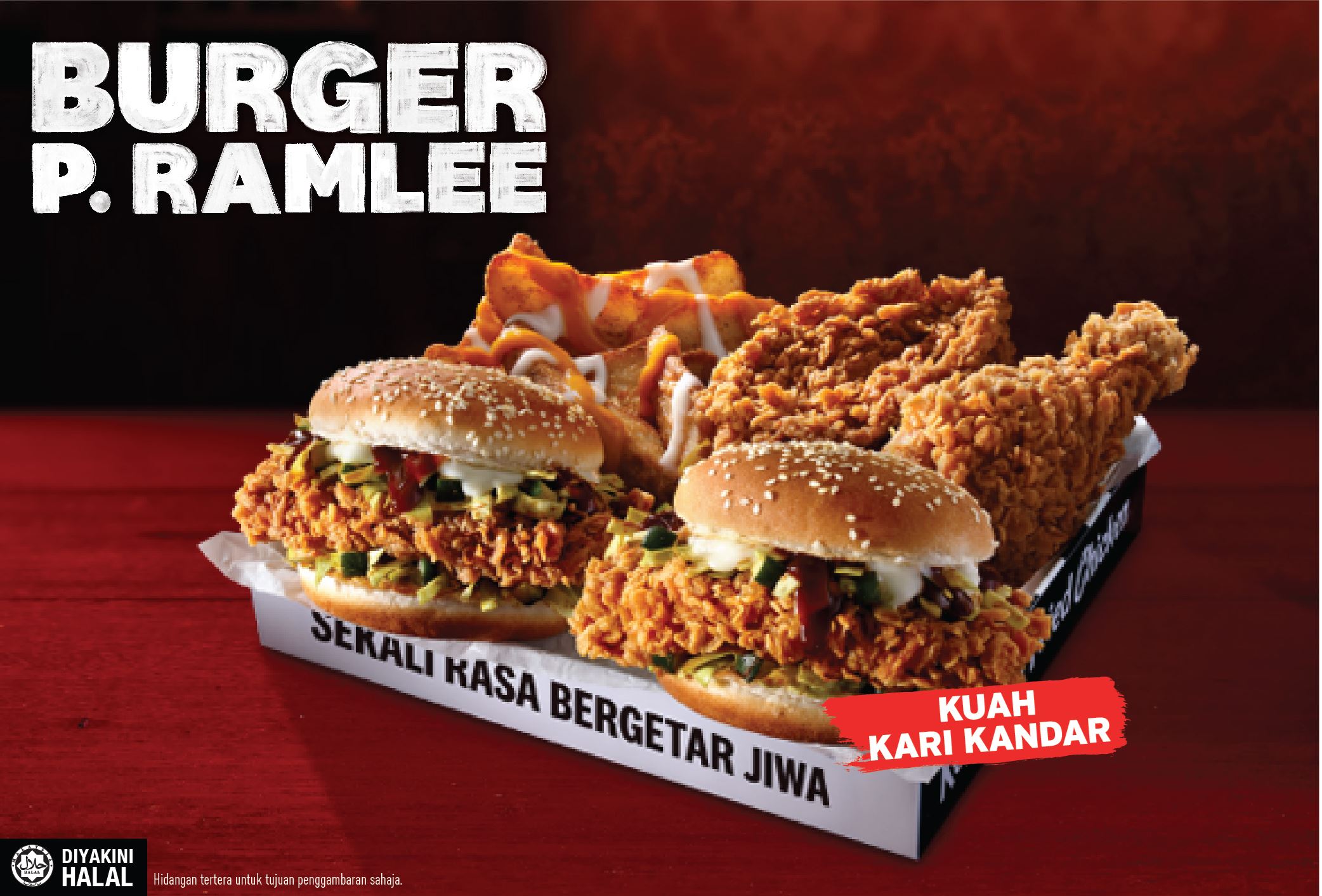 kfc raikan legenda p. ramlee dengan menu tribut, nasi kandar