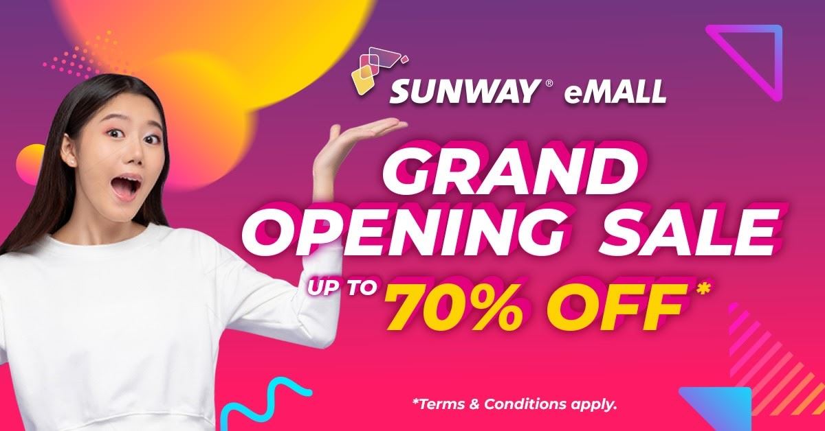 Sunway eMall grand opening sale 70%25 discount