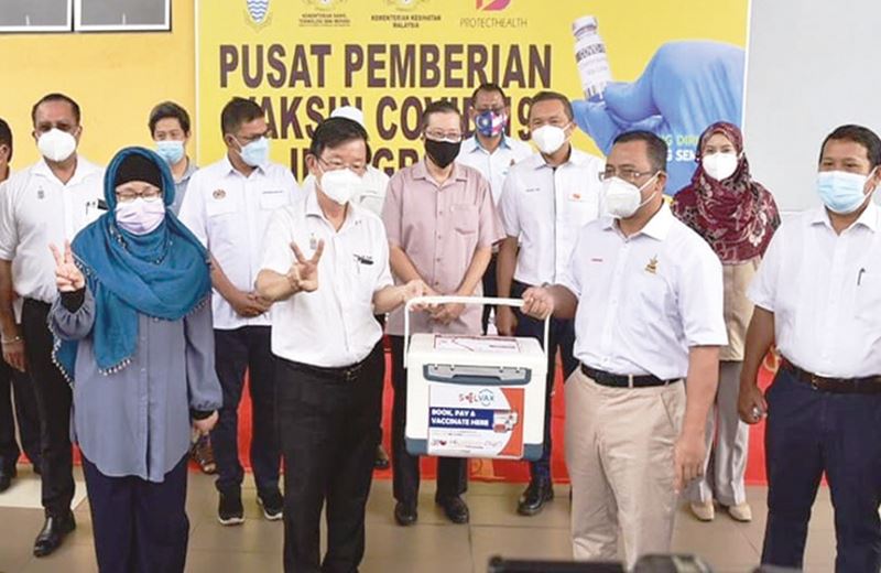 selangor donates 20,000 covid-19 vaccines to penang