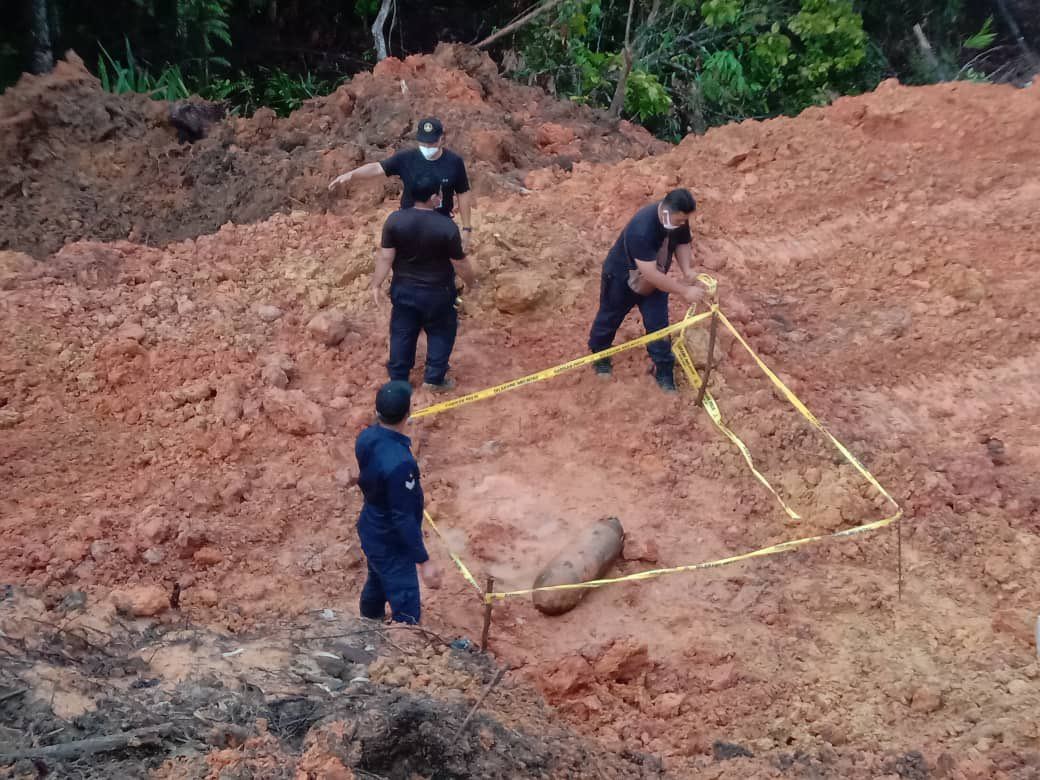 world war ii bomb found in beaufort, sabah