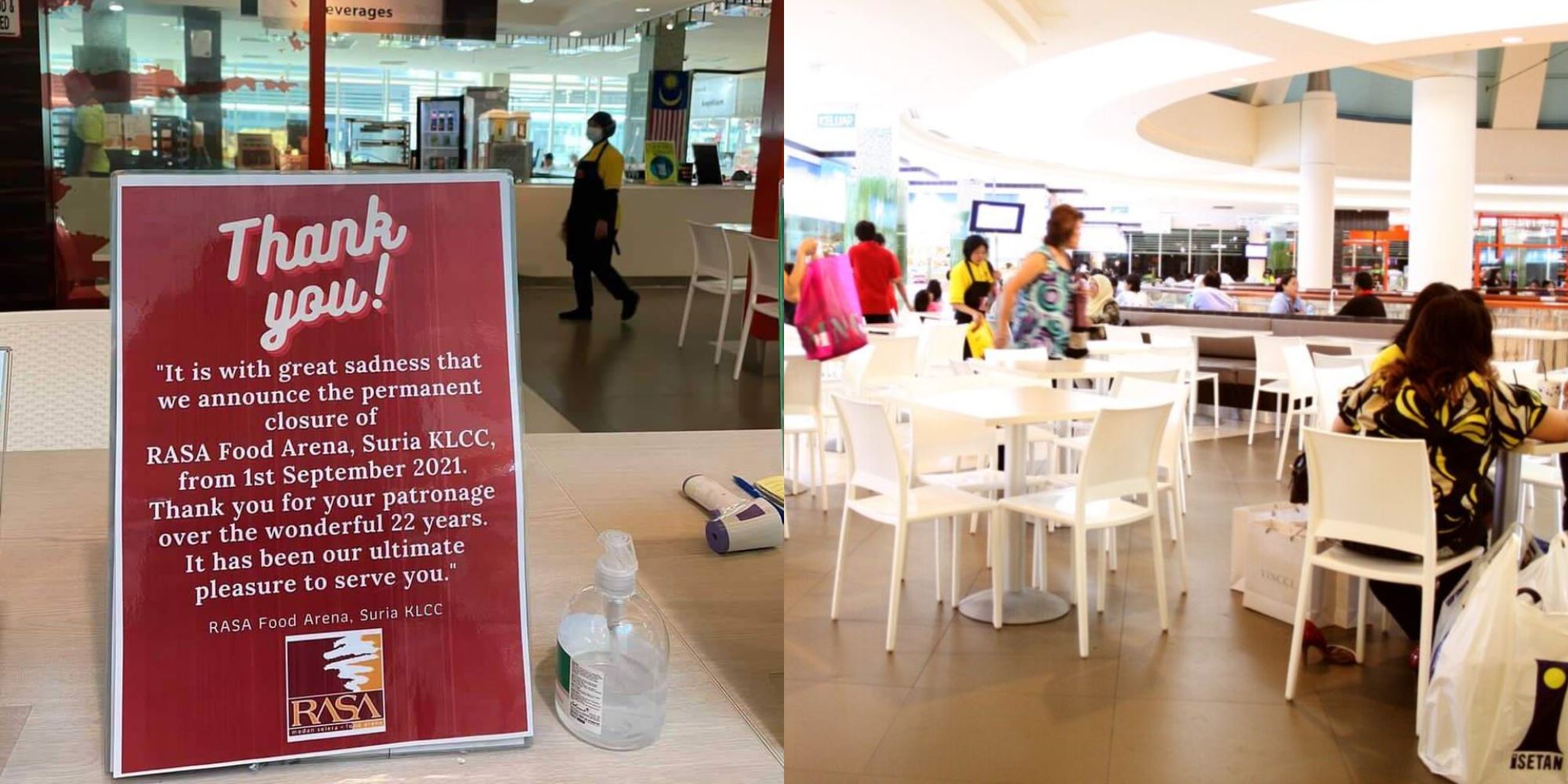 suria klcc’s rasa food arena to close down permanently after 22 years