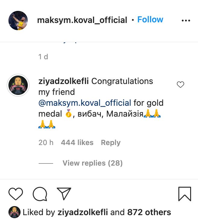 akaun media sosial kena ‘hack’, atlet ukraine minta maaf dan mohon simpati rakyat malaysia