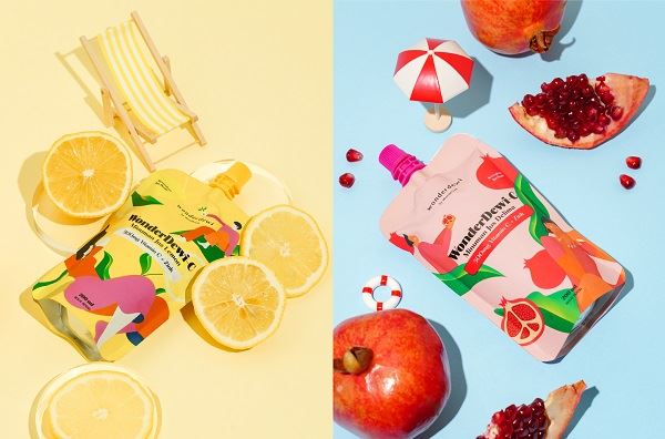 WonderDewi-C维生素果汁饮料柠檬口味和石榴口味