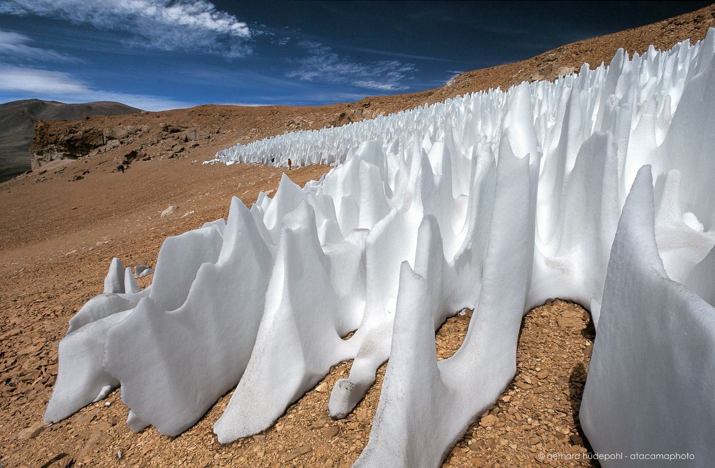 aneh, kawasan gurun terkering di bumi kini dilitupi salji