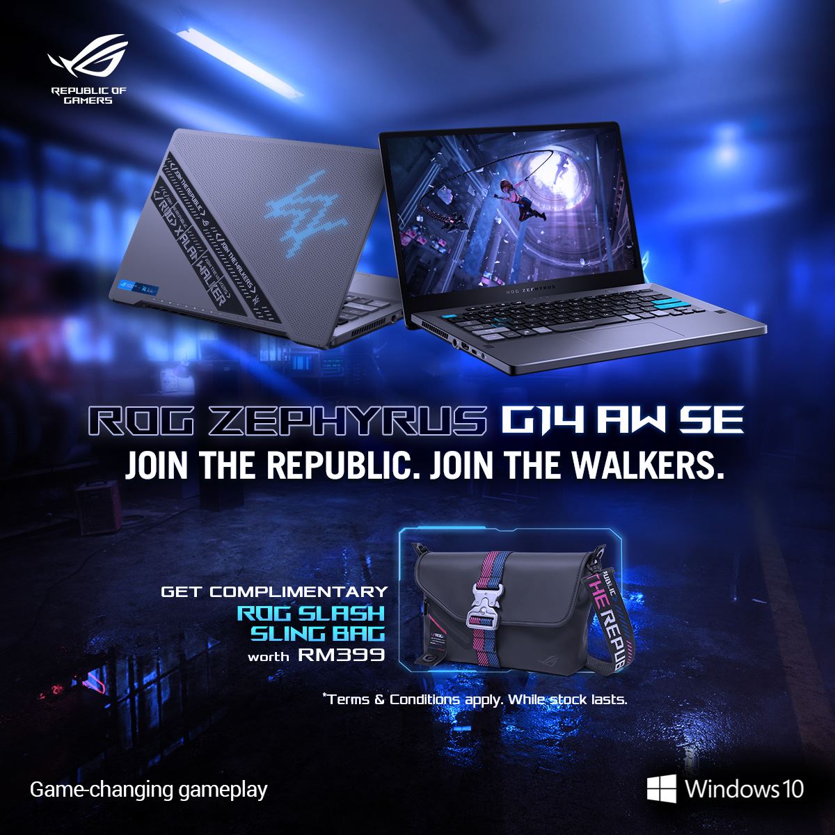 ASUS ROG laptop sling bag promo