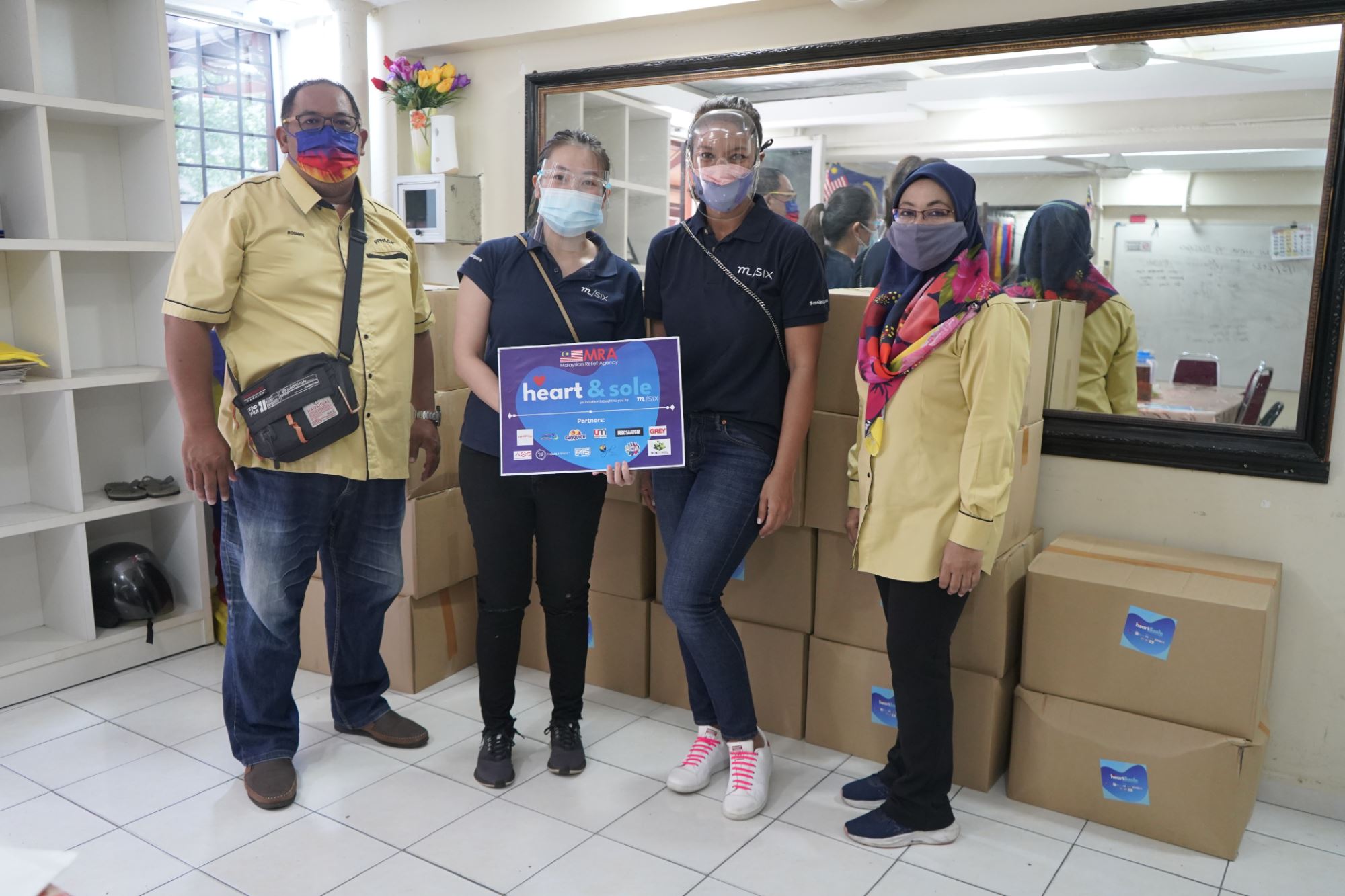 m/six embarked on heart & sole - walking while raising funds for single mothers!