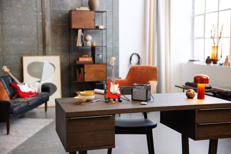 turn your amp up as lego reveals the new lego ideas fender stratocast set!