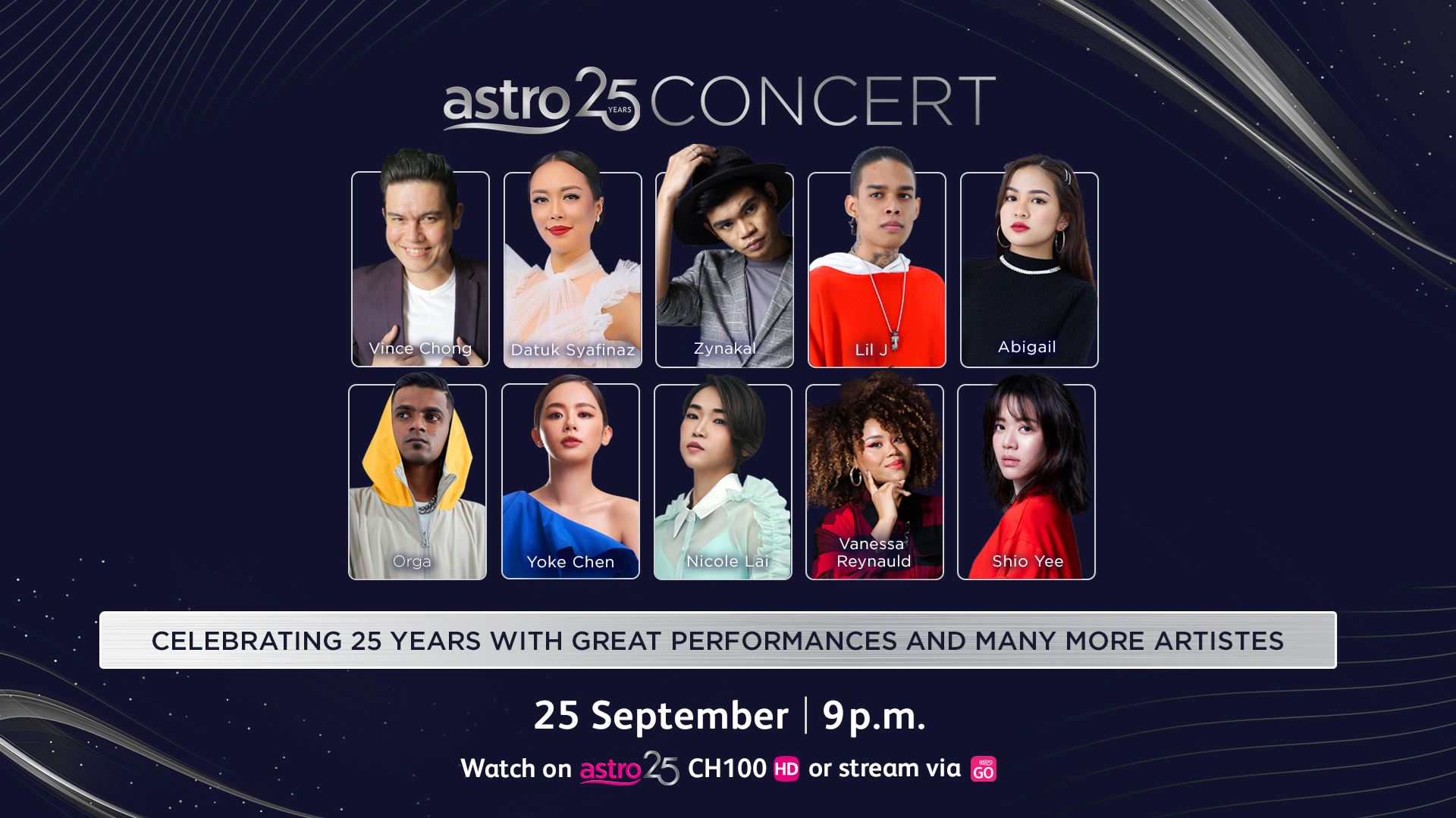 kim jong kook dan ramai lagi bakal kongsi pentas astro 25 concert dengan barisan selebriti tempatan