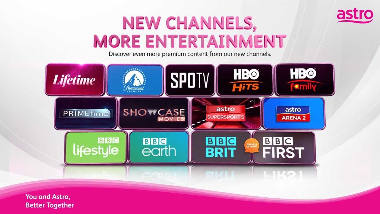 astro refreshes content line up with new channels