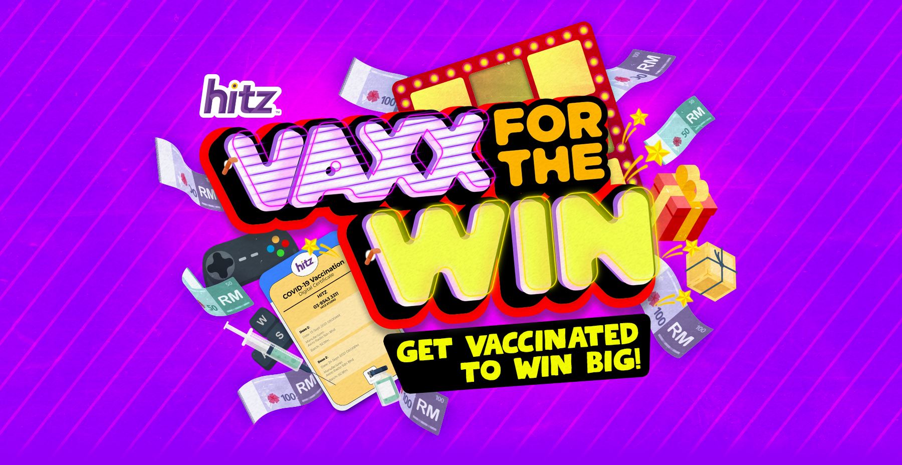 participate in ‘hitz vaxx for the win’ and win big! 