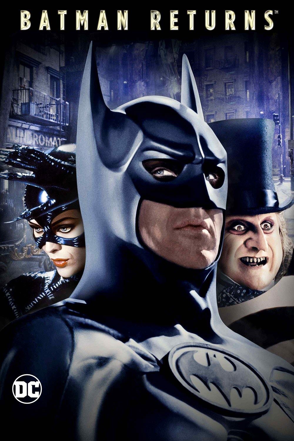 Batman Returns with Danny Devito as Penguin and Michelle Pfeifer as Catwoman