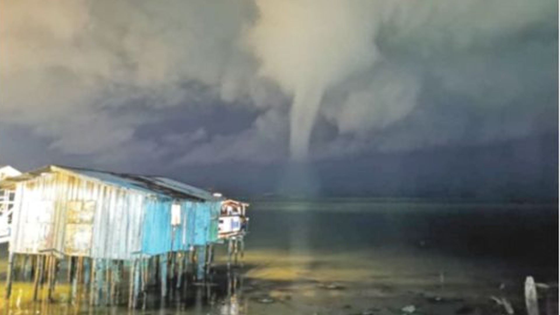 waterspout spotted in sabah as downpours continue