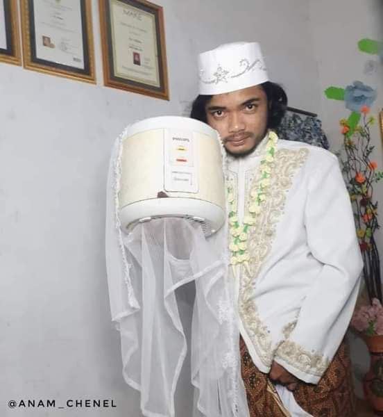 putih, pendiam & pandai memasak, lelaki ‘kahwin’ dengan periuk nasi
