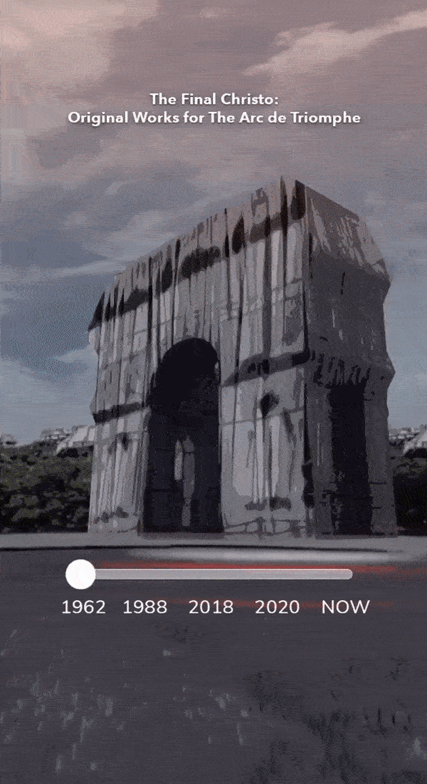 let's travel to paris! the arc de triomphe, wrapped in snap’s ar!