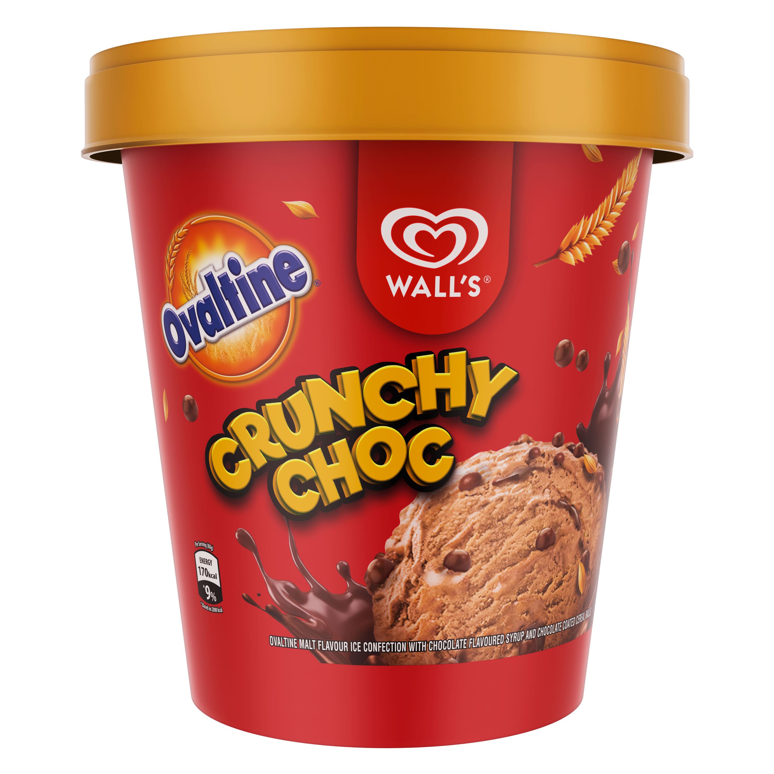 wall’s 全新大惊喜！ovaltine crunchy choc 品脱冰淇淋！