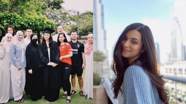 adik neelofa, athisha khan kini graduan undang-undang