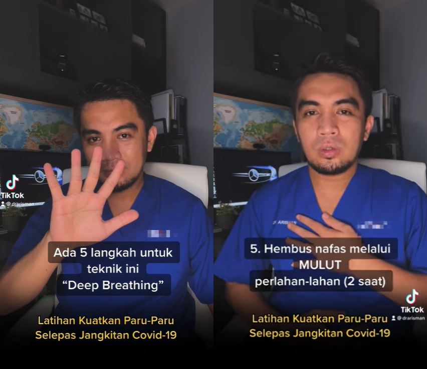 nafas semput lepas sembuh covid-19? ini teknik latihan kuatkan paru-paru