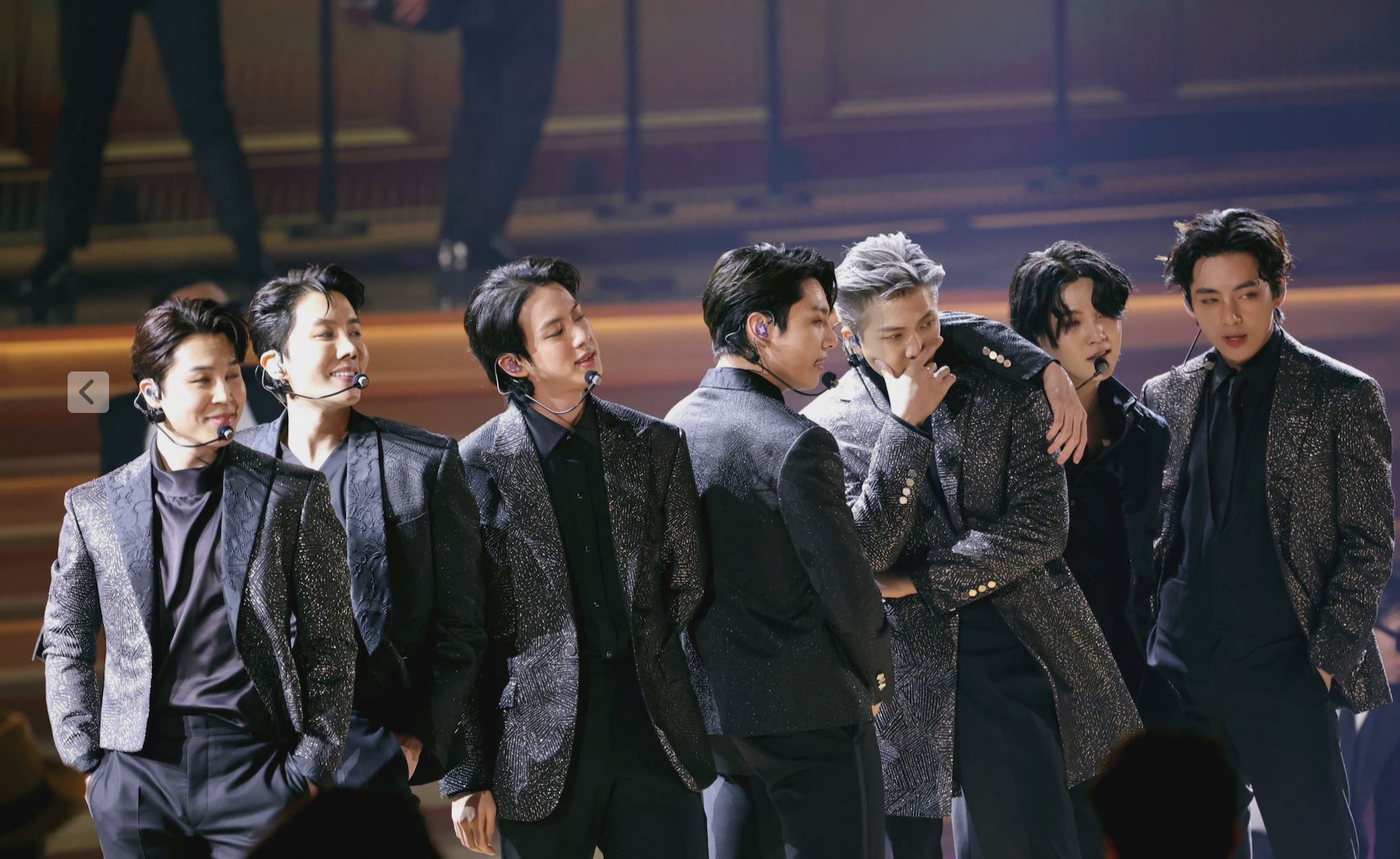 【娱乐】防弹少年团亮相格莱美颁奖礼！凭《butter》人气歌曲再获提名！ 