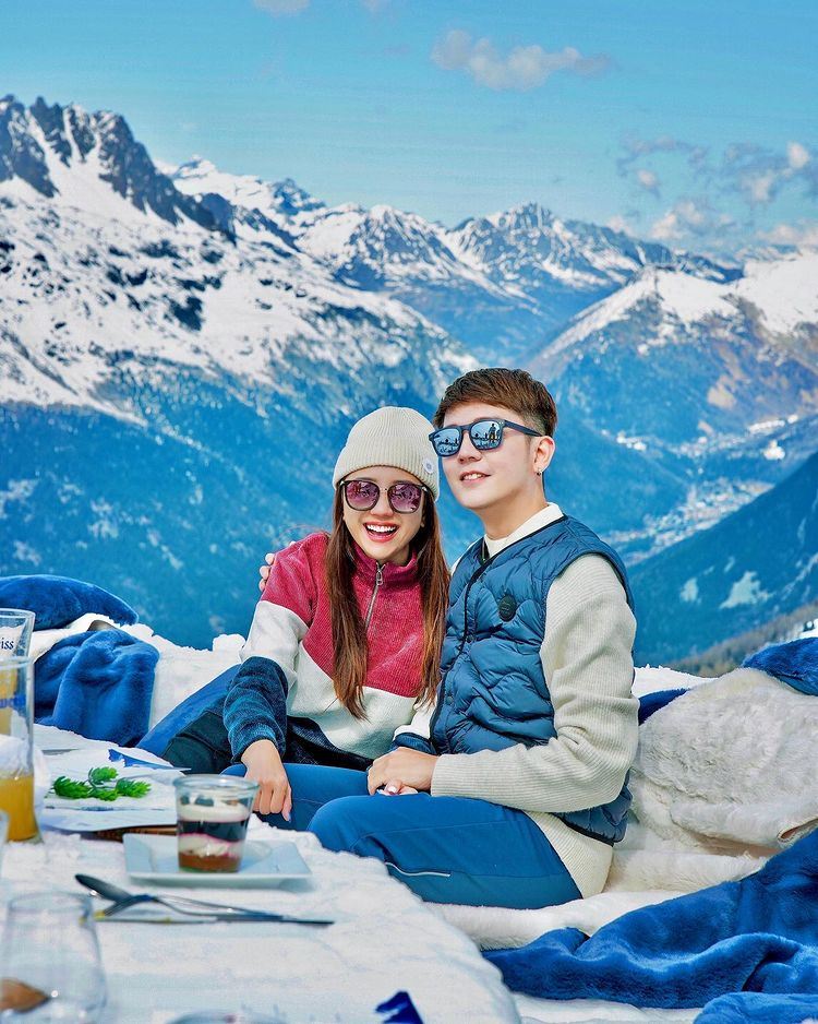 【影片】朱浩仁向gladish求婚成功啊❗️阿尔卑斯山求婚太梦幻了💍