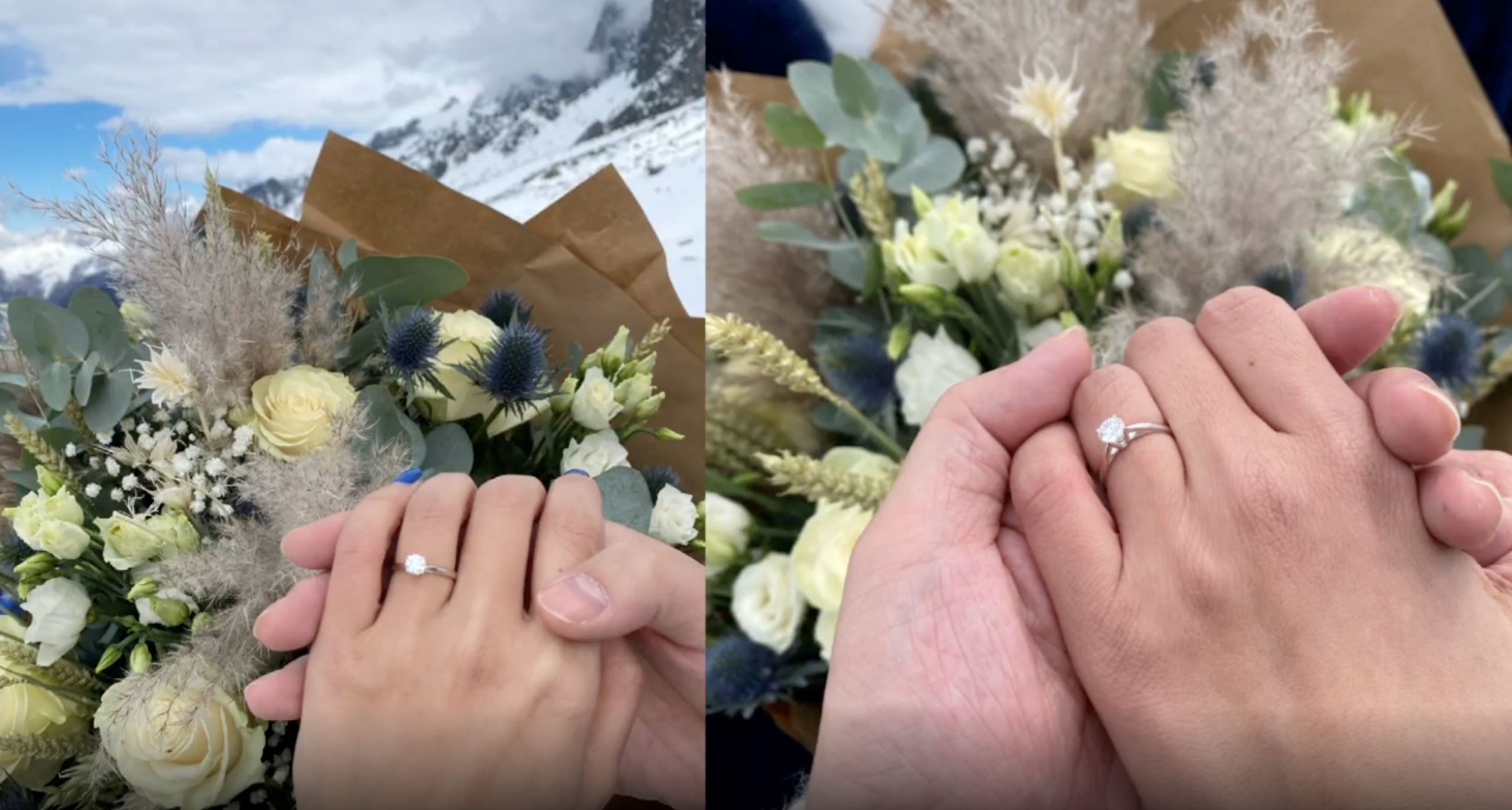 【影片】朱浩仁向gladish求婚成功啊❗️阿尔卑斯山求婚太梦幻了💍