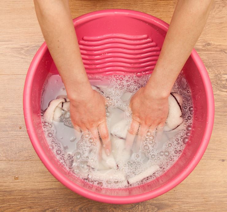 basuh telekung seeloknya guna tangan atau mesin?