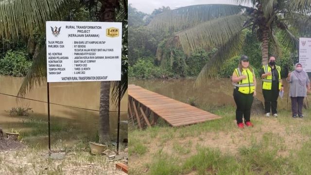 netizen hairan projek jeti kayu telan kos rm50,000, jkr sarawak tampil beri penjelasan