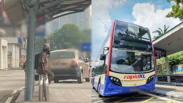 pemandu bas tak beretika? penumpang gigih kejar bas tapi tak berhenti, tutup pintu