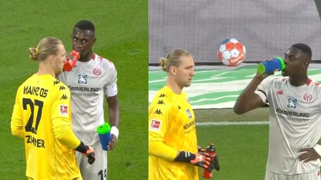 pemain beragama islam syukur dapat buka puasa ketika perlawanan dihentikan, pertama kali dalam sejarah bundesliga