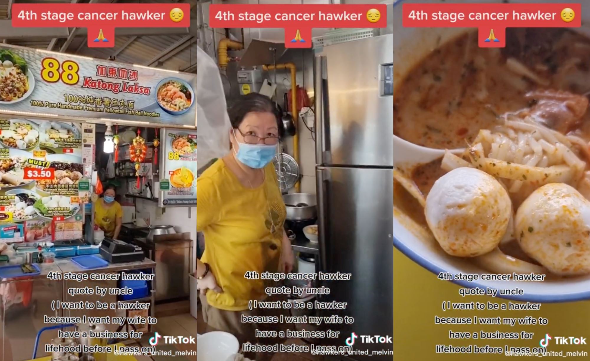 dying man sets up hawker stall in singapore for his wife so she can make a living