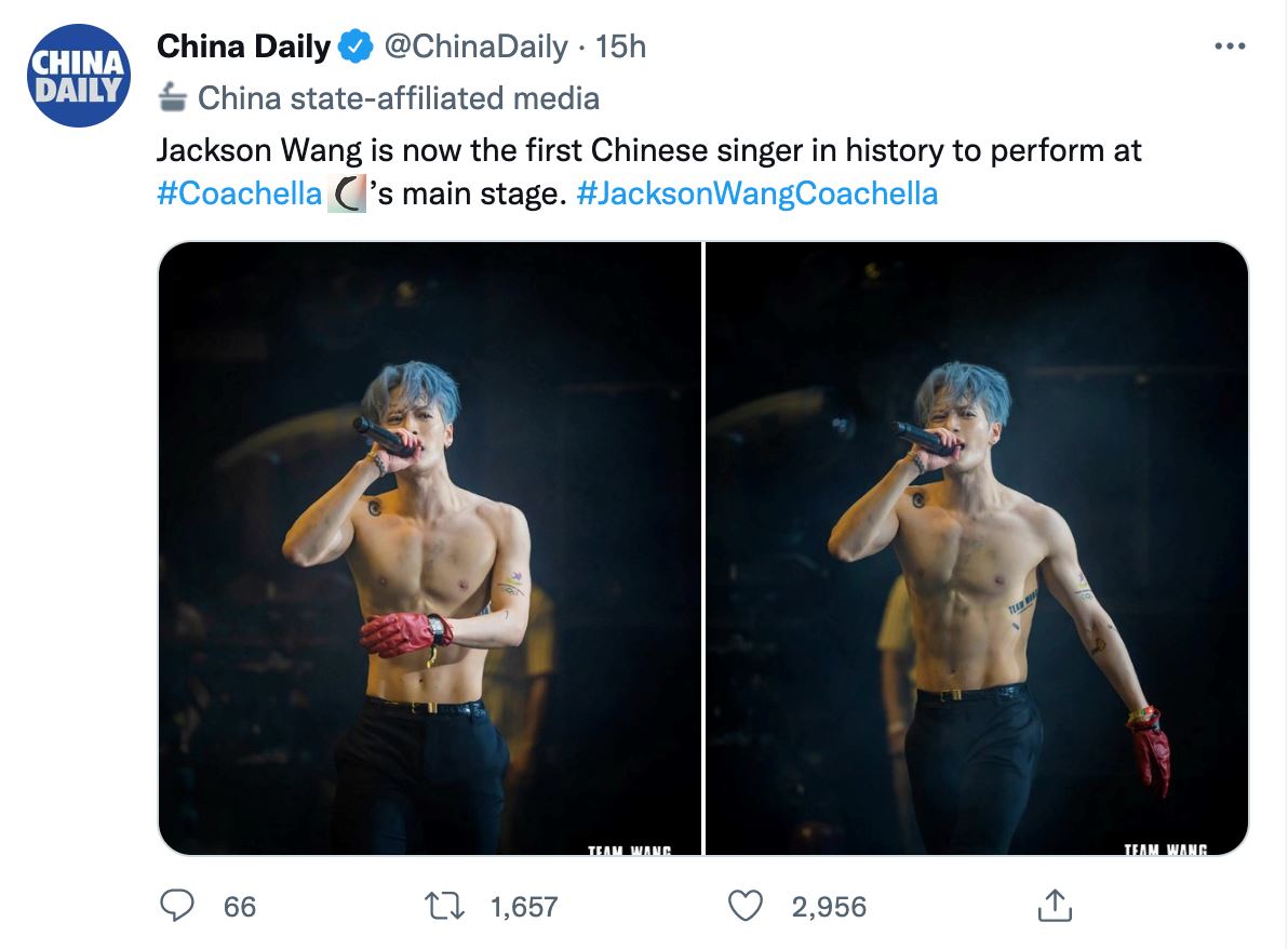 🔥首个登coachella的中国歌手❗️王嘉尔大秀傲人腹肌🔥表演登twitter热搜第一
