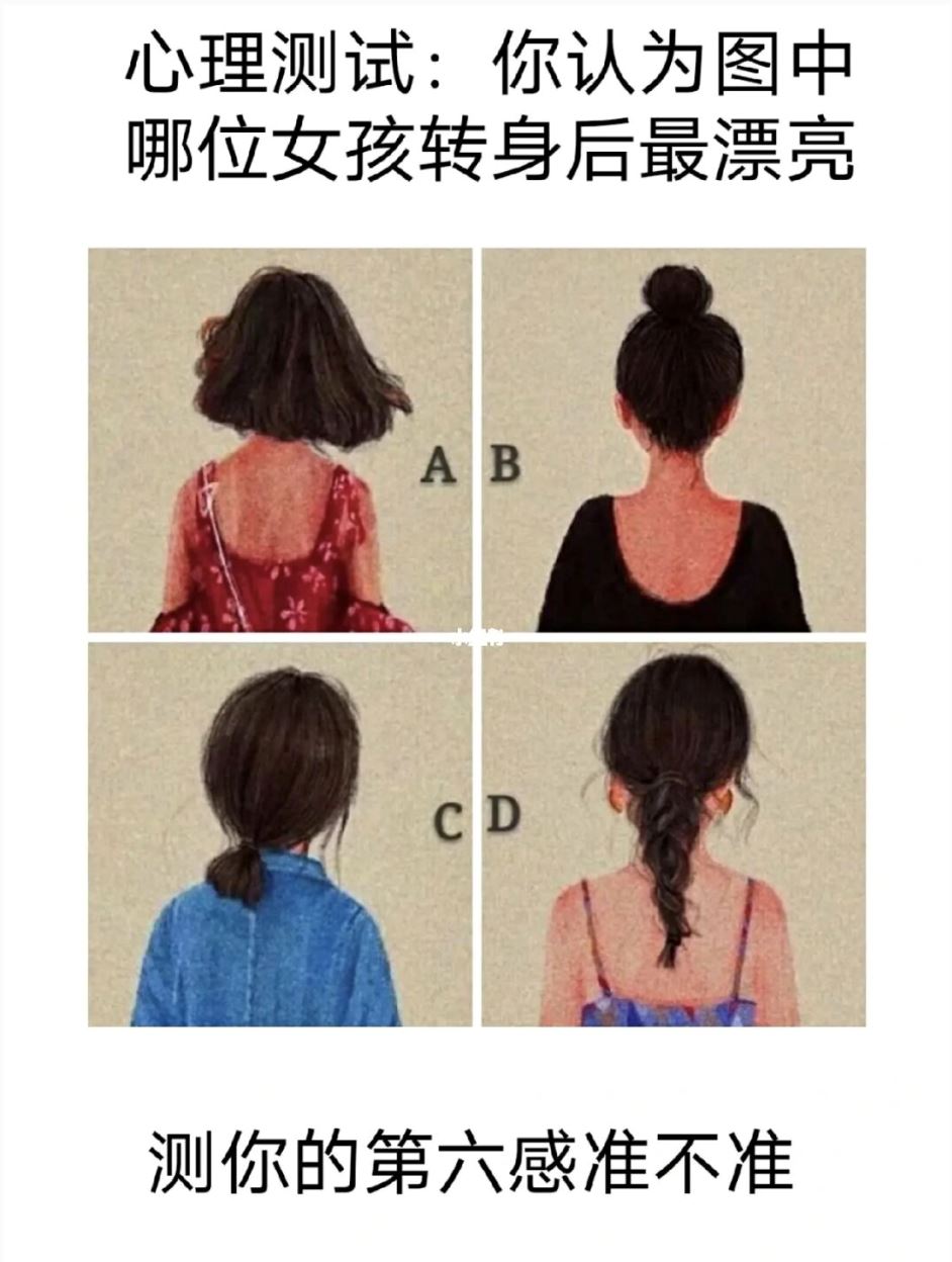 ❤️【心理测验】你觉得哪个女孩最漂亮❓测你的第六感准不准🔥