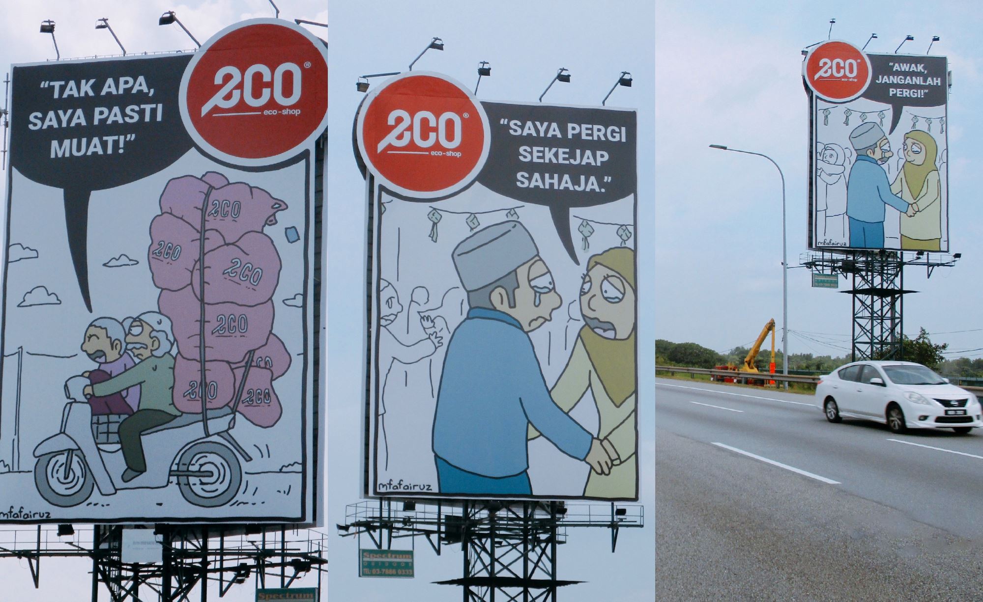 local budget shop’s highway billboard series a hit on social media!