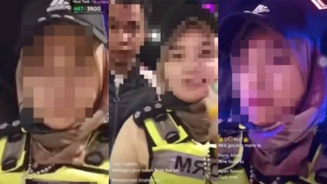 pegawai polis wanita tular buat ‘live’ ketika operasi akan dipindahkan ke jabatan lain