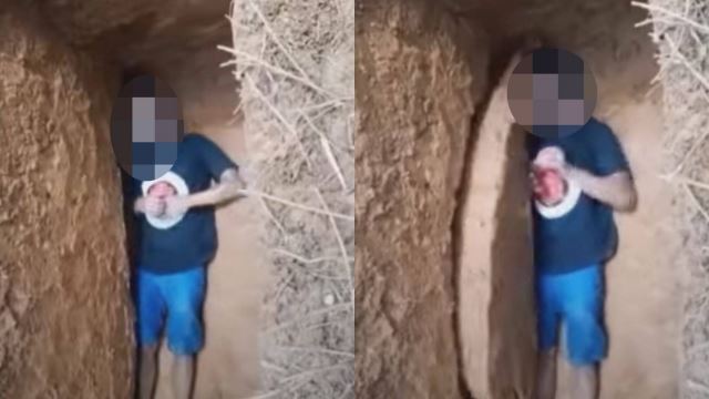 demi ‘content’, lelaki ini sanggup berlakon jadi mayat undang padah tertimbus tanah kubur hidup-hidup