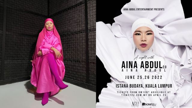 aina abdul pertahan harga konsert di istana budaya, punya sebab tersendiri