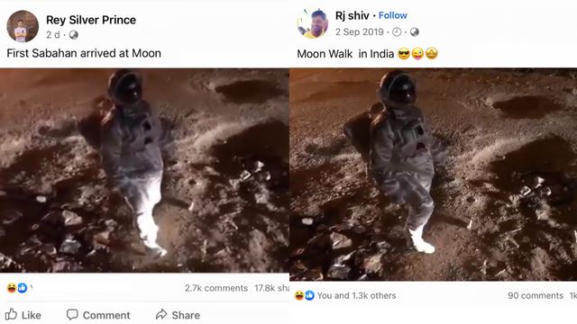 heboh orang sabah sampai ke bulan, tapi sebenarnya...di india lah!