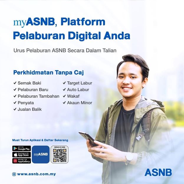 Banyak betul fungsi dalam aplikasi myASNB ni, semuanya hujung jari je!