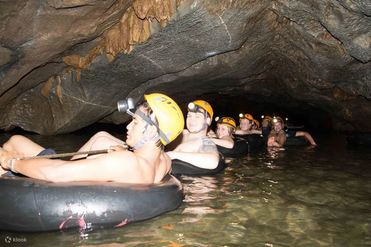 Extreme water activity in Laos, cave tubing