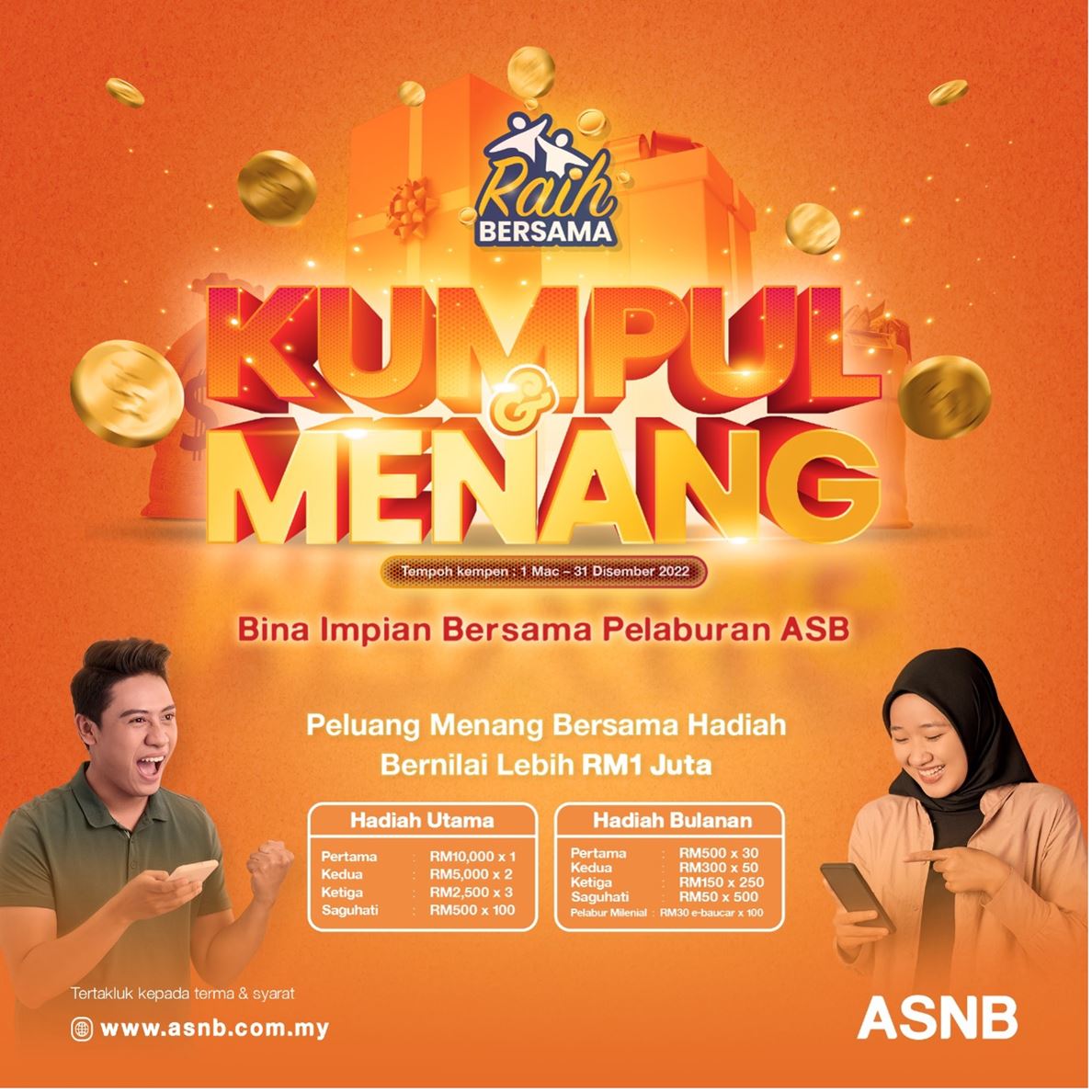 Kempen kumpul dan menang ASB tawar hadiah 1 juta