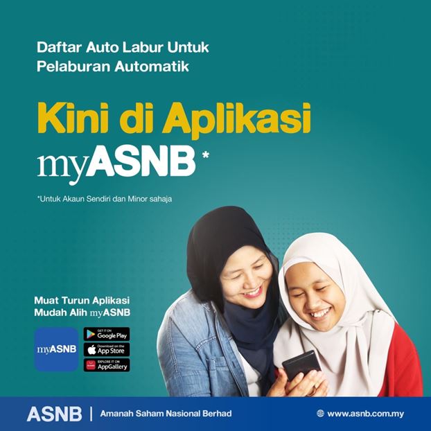 Mudahnya kalau nak daftar auto labur, kini di aplikasi myASNB