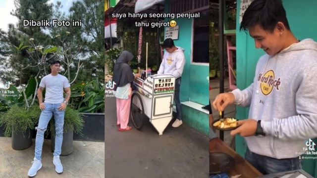 pemuda jual tauhu goreng tepi jalan ini jadi kegilaan ramai pembeli wanita kerana berbadan sasa