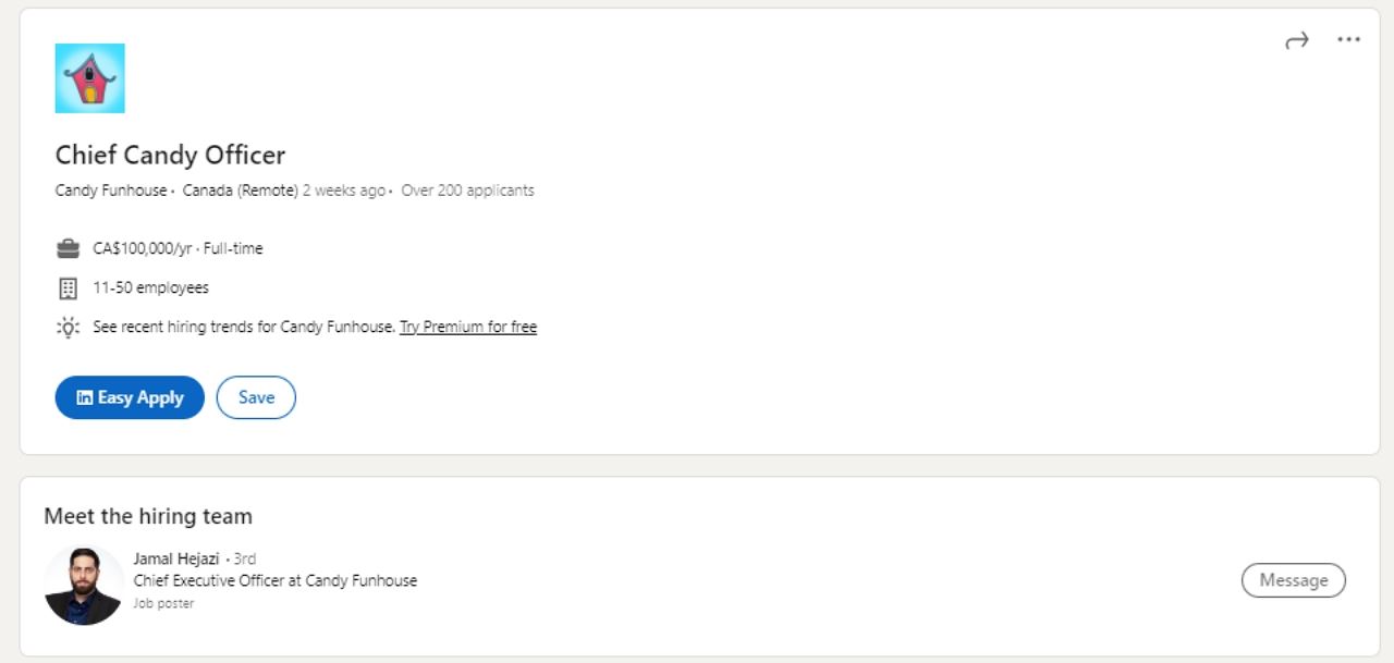 syarikat ini tawar gaji rm347,000 setahun untuk rasa gula-gula