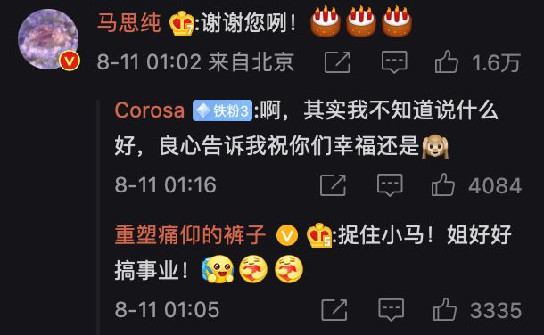 马思纯官宣恋情粉丝不买账？！