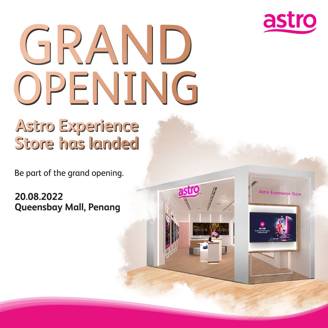 get a tv for only rm1? astro experience mall has landed in queensbay mall!