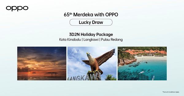 OPPO Merdeka国庆促销幸运抽奖奖项