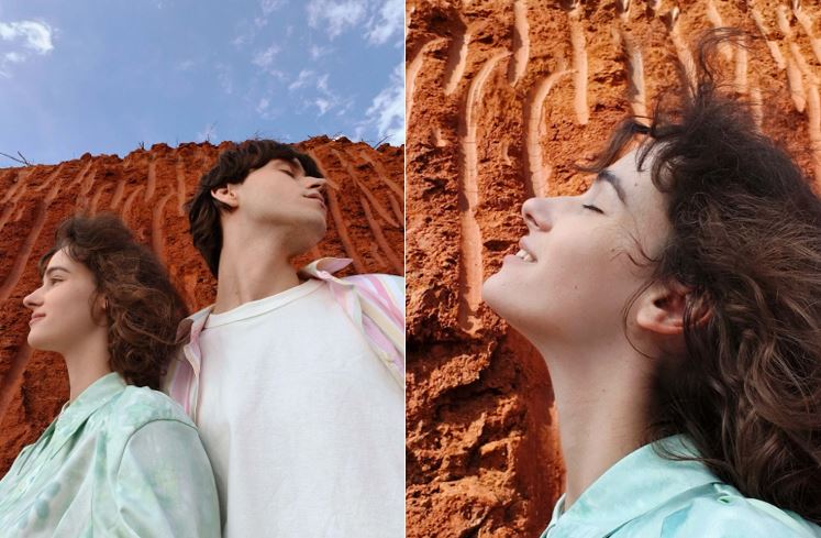 Ambil selfie dengan jarak dekat menggunakan OPPO Reno8 Pro 5G